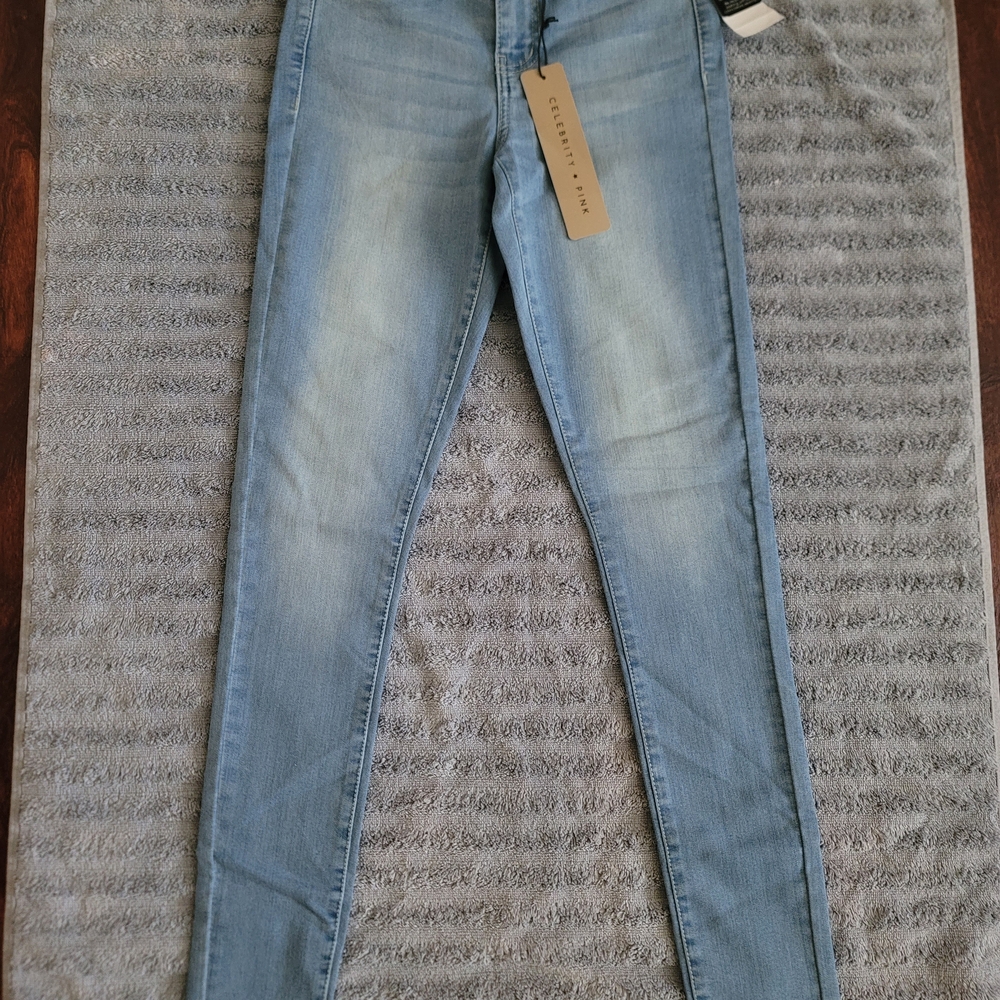 Celebrity Pink Light Blue Skinny Jeans